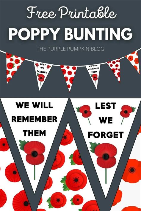 Printable Remembrance Poppy